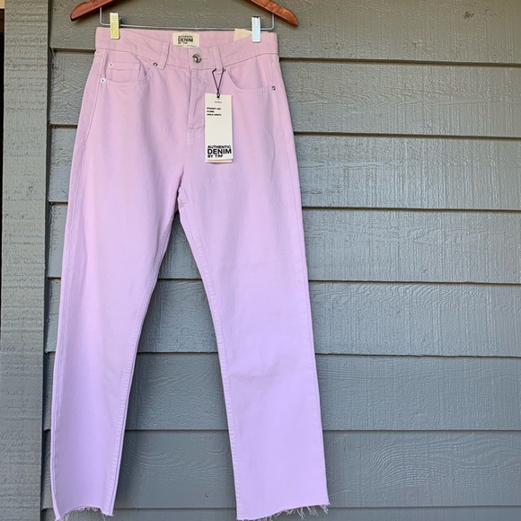 Zara Denim - ☀️NWT Zara Purple Straight Leg High Rise Jean Sz 2